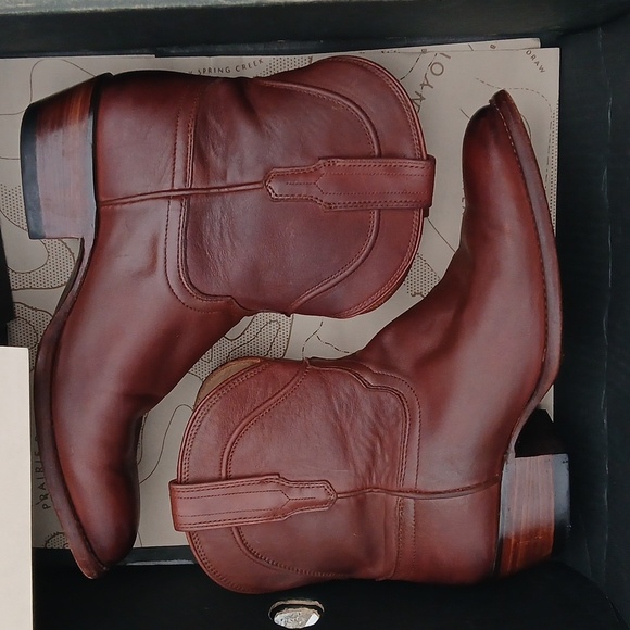 Tecovas The PENNY Brown Leather Cowboy Boots Sz 9.5 - Picture 12 of 16